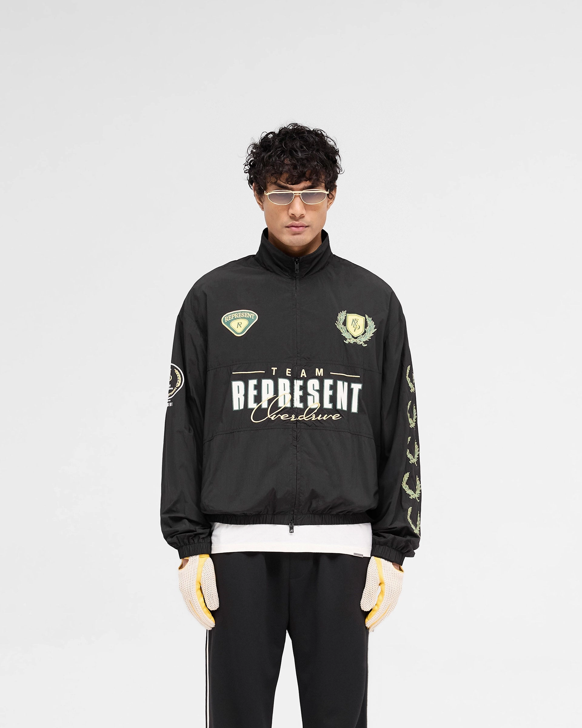 World Championship Track Jacket - Black Quick Dry Fabric Multi Pocket Utility