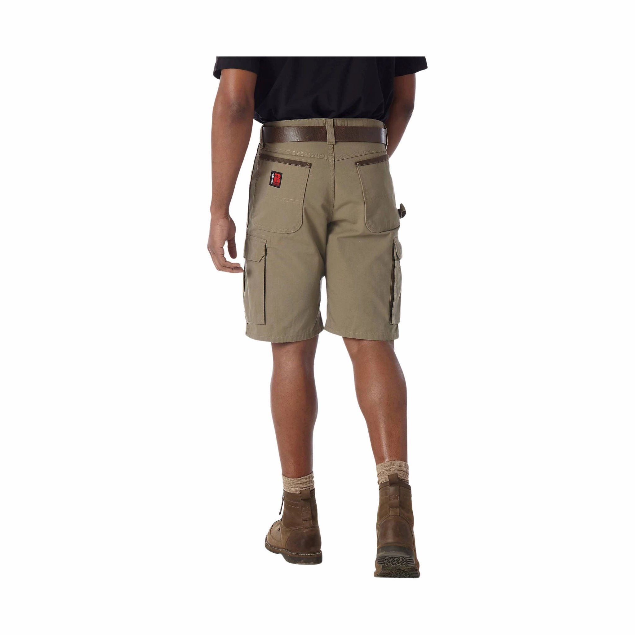 Wrangler Men's Riggs Workwear Ripstop Ranger Cargo Short - Bark Playful Look