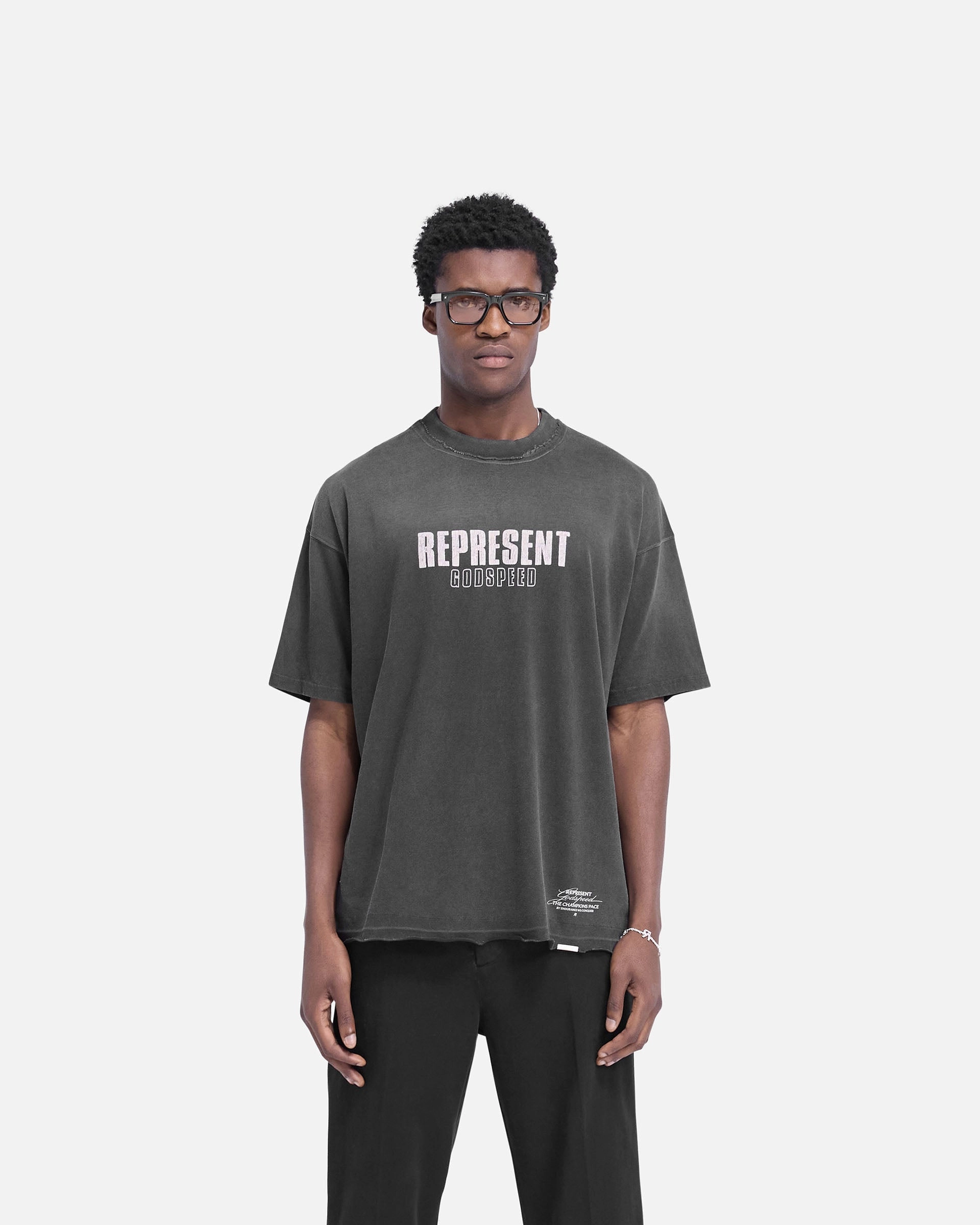 Godspeed T-Shirt - Aged Black Perfect for Outdoors Quick Fit Wear