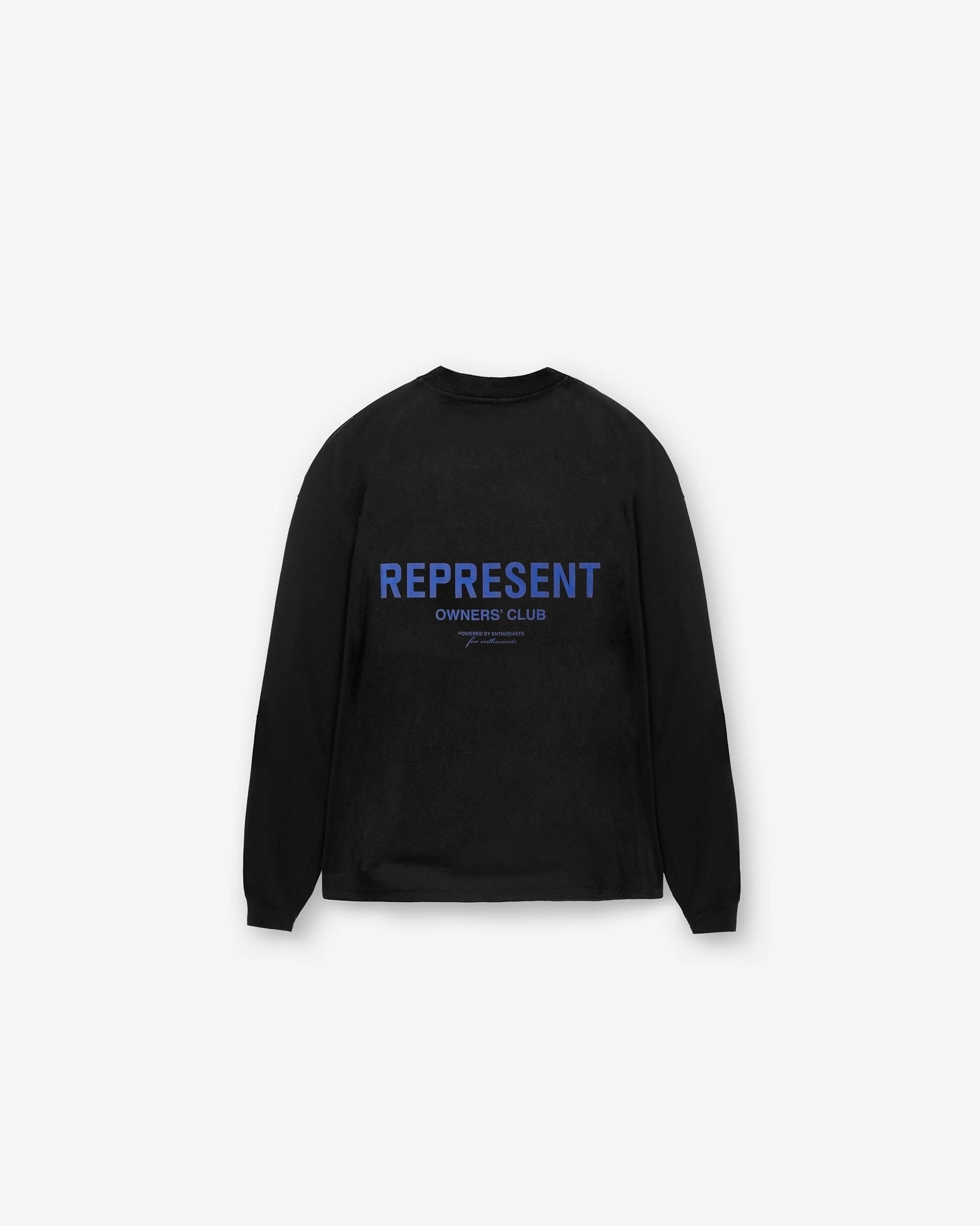 Represent Owners Club Long Sleeve T-Shirt - Black Cobalt Seasonal Staple Unisex Fit