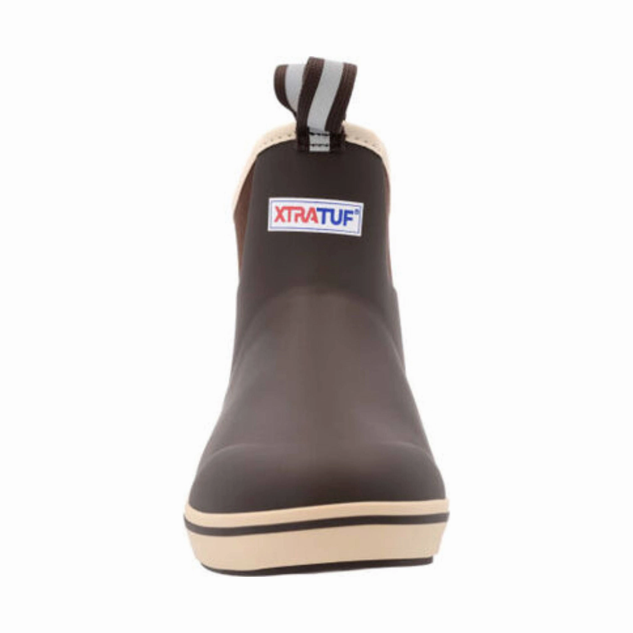 Xtratuf Men's 6 Inch Ankle Deck Rain Boot - Chocolate/Tan Cushioned