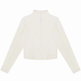 Converse - Women's Half-Zip Mock Neck Long Sleeve Top (10027392 A01) Softshell Technology All Weather Performance