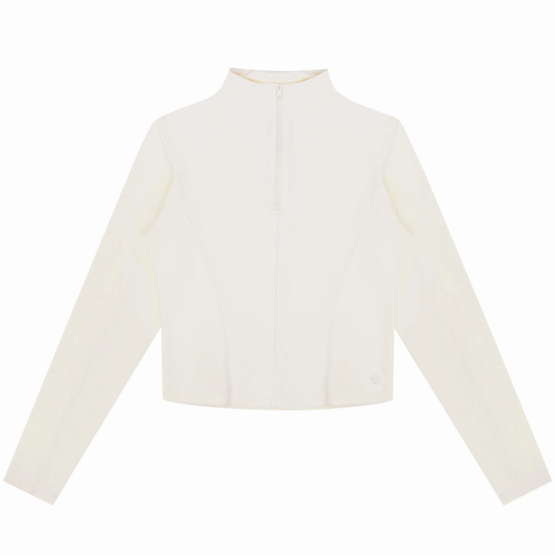 Converse - Women's Half-Zip Mock Neck Long Sleeve Top (10027392 A01) Modern Travel Look