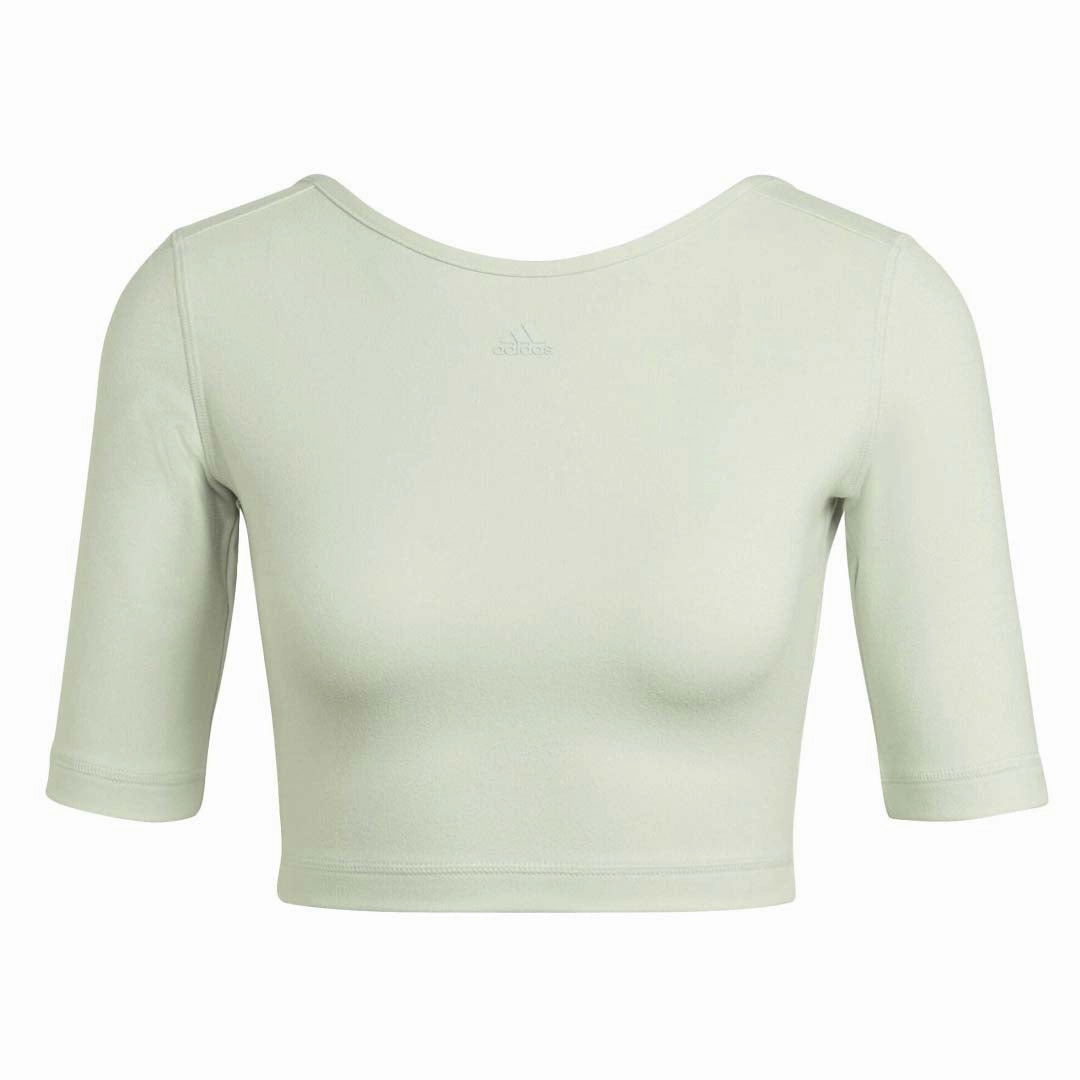 Easy Layering adidas - Women's Aeroready Studio Open-Back T-Shirt (HM7977)