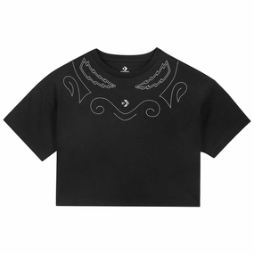 Converse - Unisex Proud To Be Cropped T-Shirt (10027209 A01) AdjustableDrawcordHem