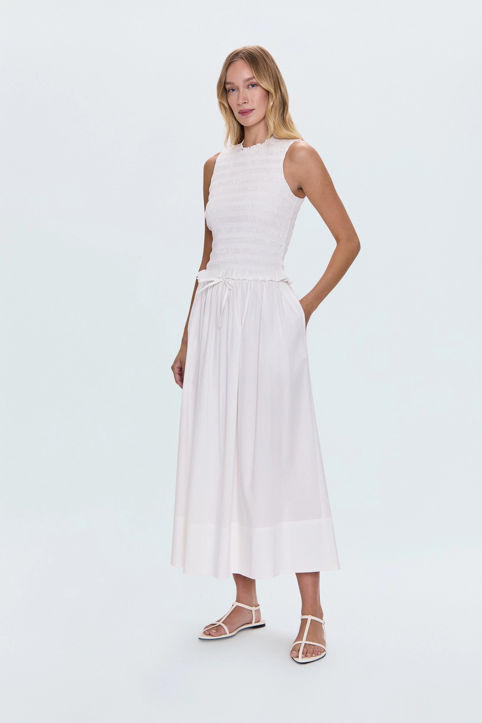 Timeless Piece Noelle Poplin Maxi Skirt - Le Blanc
