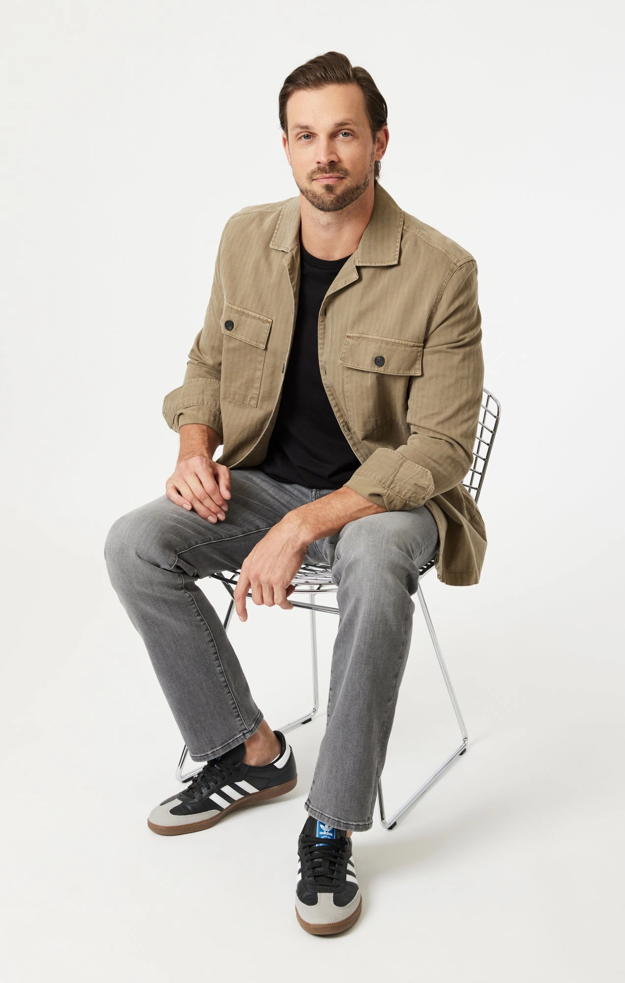 ZACH STRAIGHT LEG IN MID SMOKE BRUSHED WILLIAMSBURG Versatile Winter Warmth