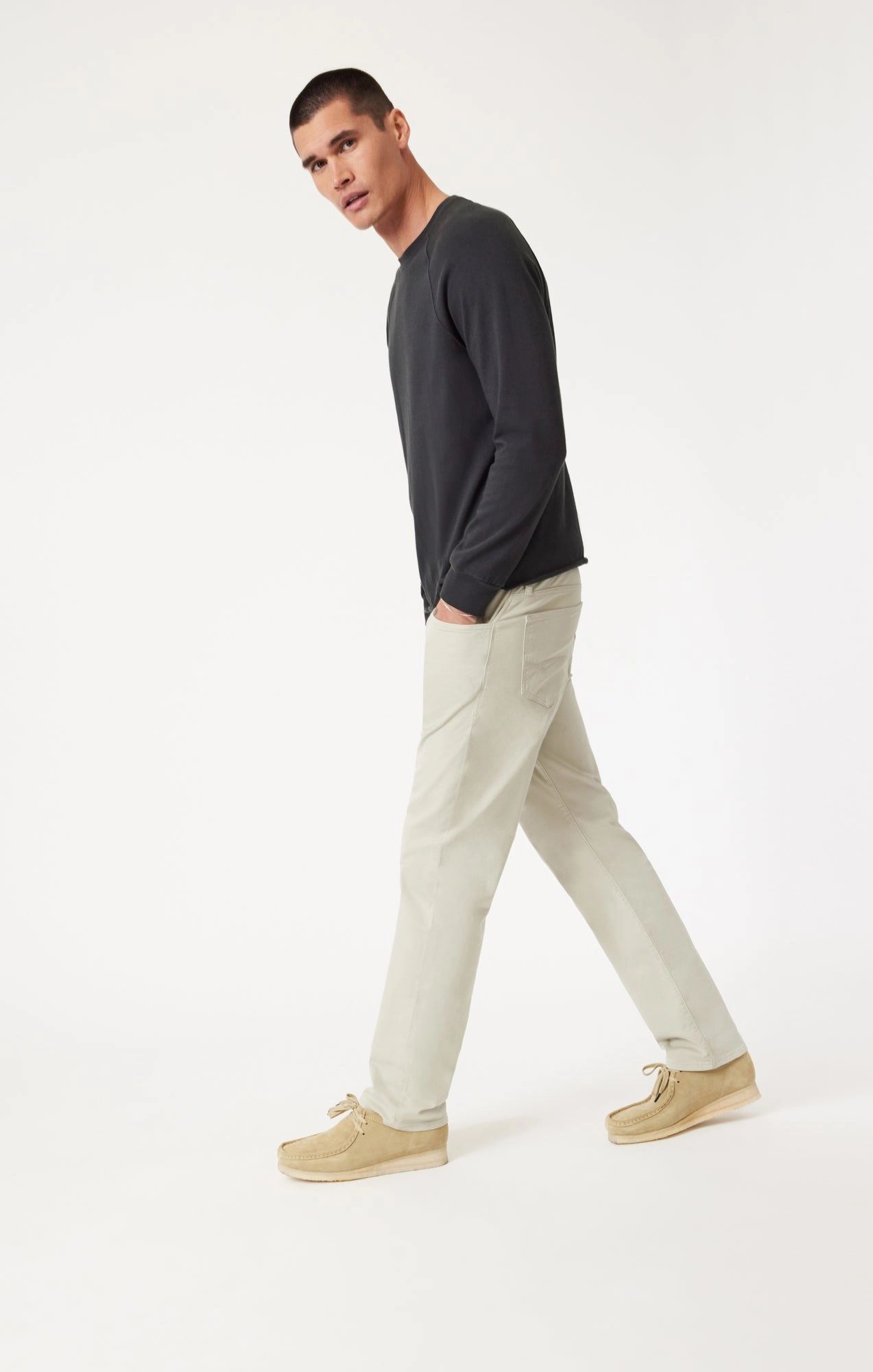 Body Fit ZACH STRAIGHT LEG IN MINT TWILL