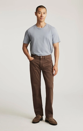 ZACH STRAIGHT LEG IN MOCHA TWILL Tapered ankle Smart Look