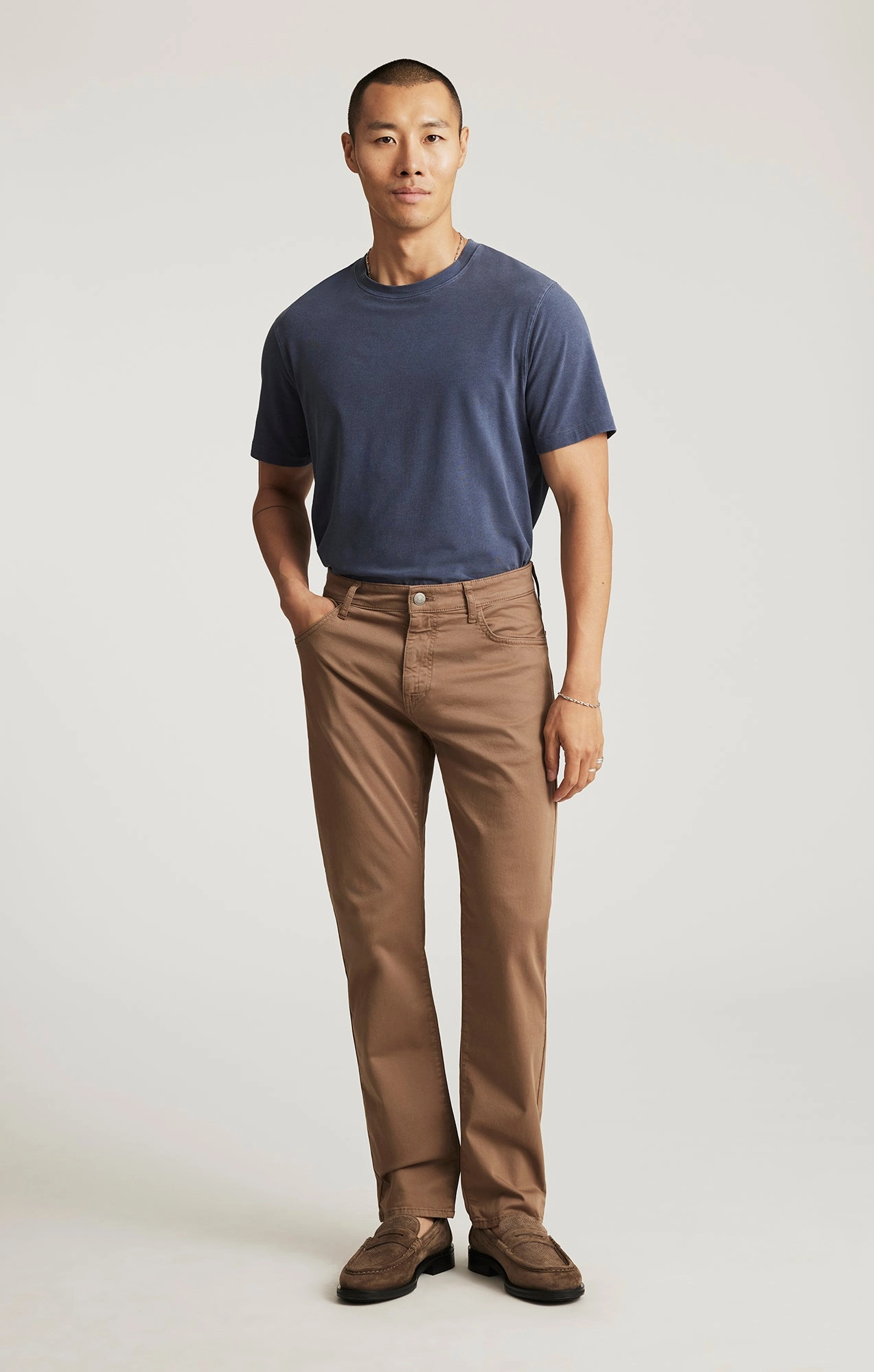 ZACH STRAIGHT LEG IN SHITAKE CASUAL TWILL Soft Stretch Tough Flex