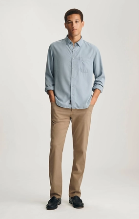 Layer Friendly ZACH STRAIGHT LEG IN SHITAKE LUXE TWILL