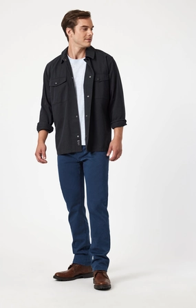 ZACH STRAIGHT LEG IN SKY CASUAL TWILL Elastic Fit Adjustable Belt Loops