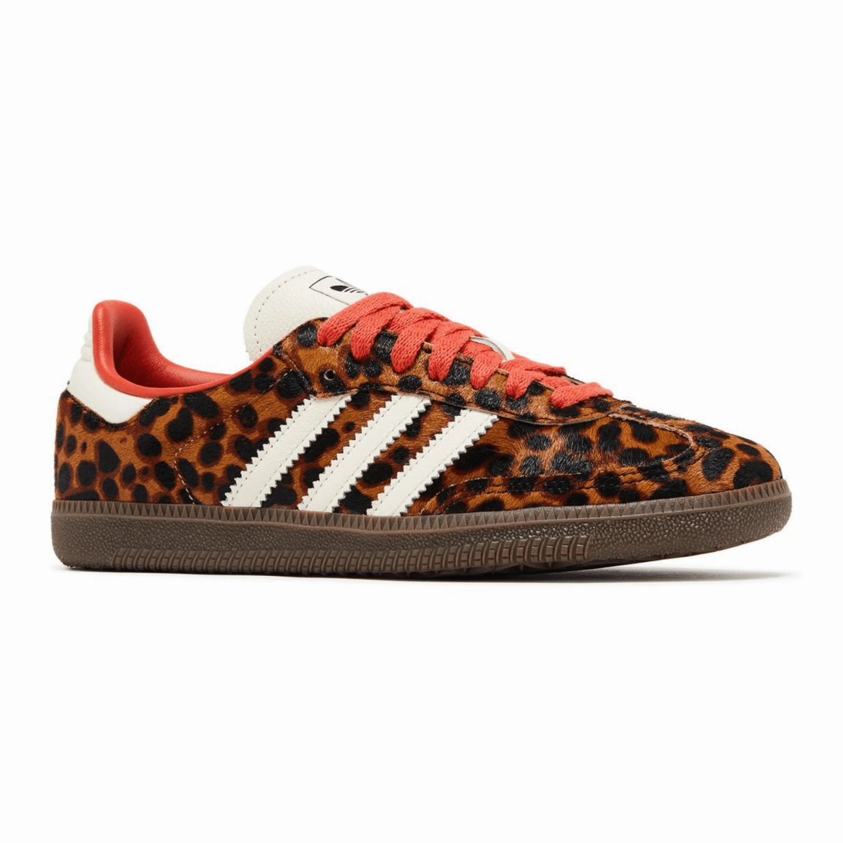 Adidas Women's Samba OG Leopard/Core Black/Preloved Red/Cream White Durable Outsole Construction